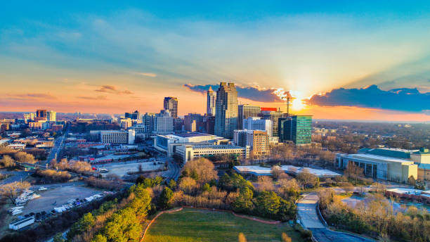 Downtown Raleigh Drone Skyview Downtown Raleigh Drone Skyview